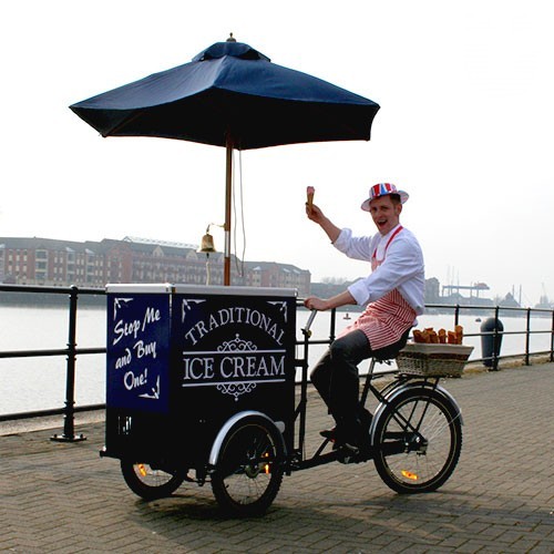 traditional ice cream cart
